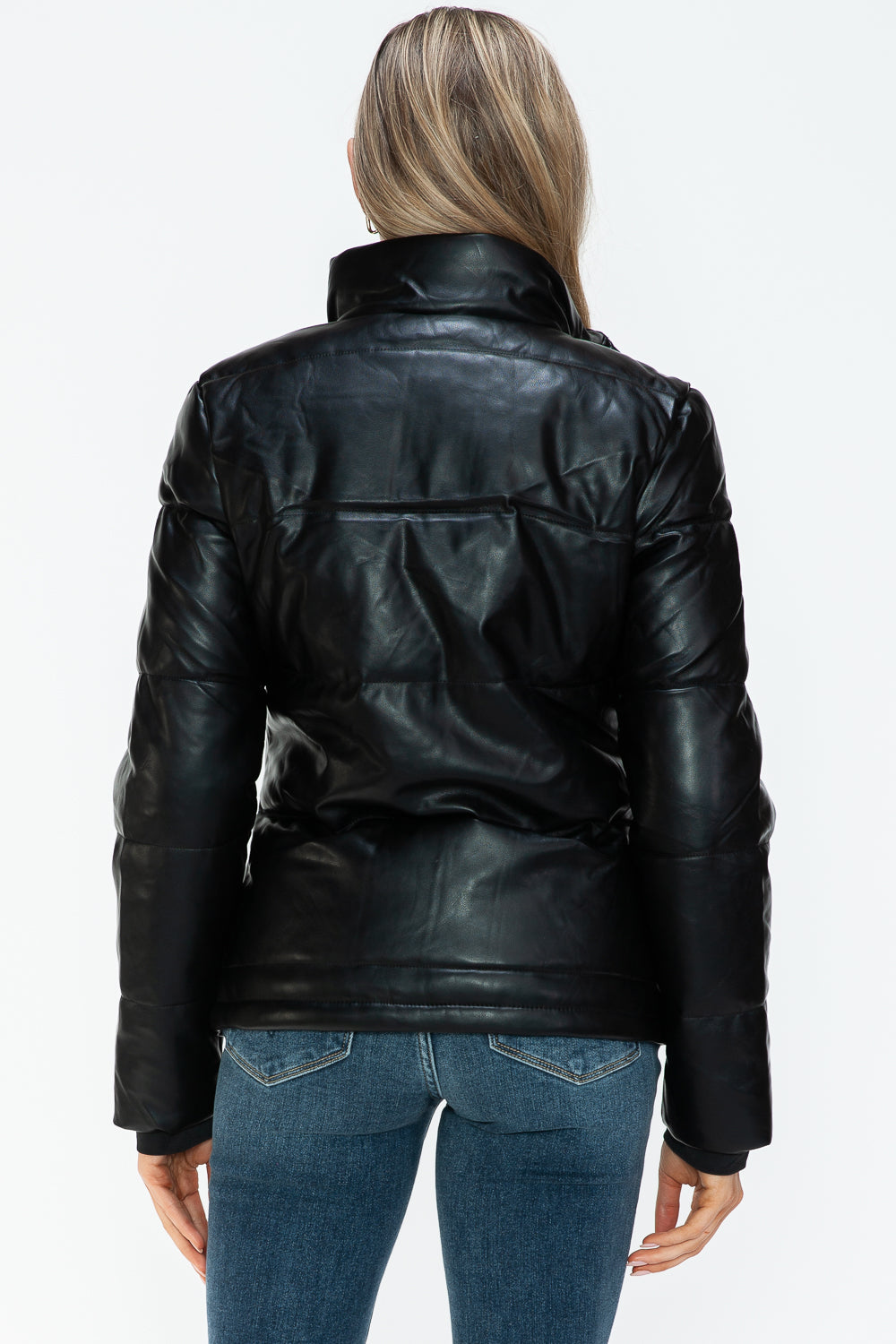 YMI Pocketed Zip Up Turtleneck Puffer Jacket - Teresa's Fashionista LLC