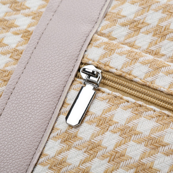 Houndstooth Canvas Travel Bag-Teresa's Fashionista LLC