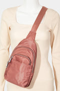 Fame Solid Color Nylon Sling Bag - Teresa's Fashionista LLC