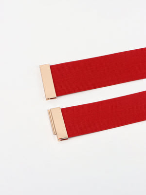 Alloy Buckle Elastic Belt-Teresa's Fashionista LLC
