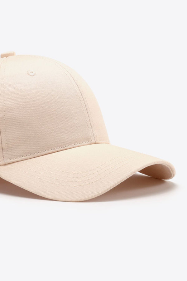 Plain Adjustable Cotton Baseball Cap-Teresa's Fashionista LLC