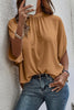 Tie Back Slit Half Sleeve Blouse-Teresa's Fashionista LLC