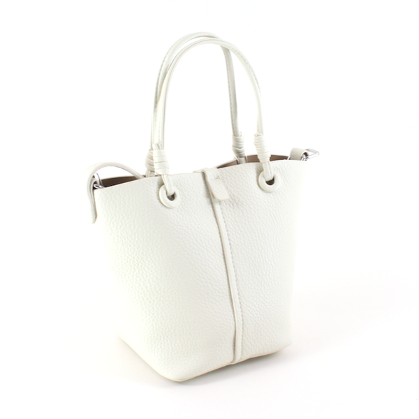 P25018 2-in-1 Small Microfiber Leather Tote w/Crossbody Bag