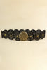 Zinc Alloy PU Disc Belt-Teresa's Fashionista LLC