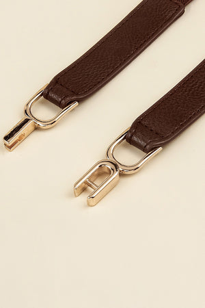 Alloy Buckle Elastic Belt-Teresa's Fashionista LLC