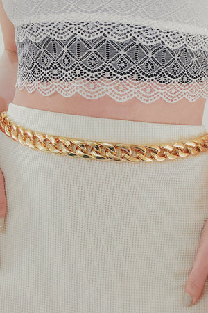 Adjustable Curb Chain Belt-Teresa's Fashionista LLC