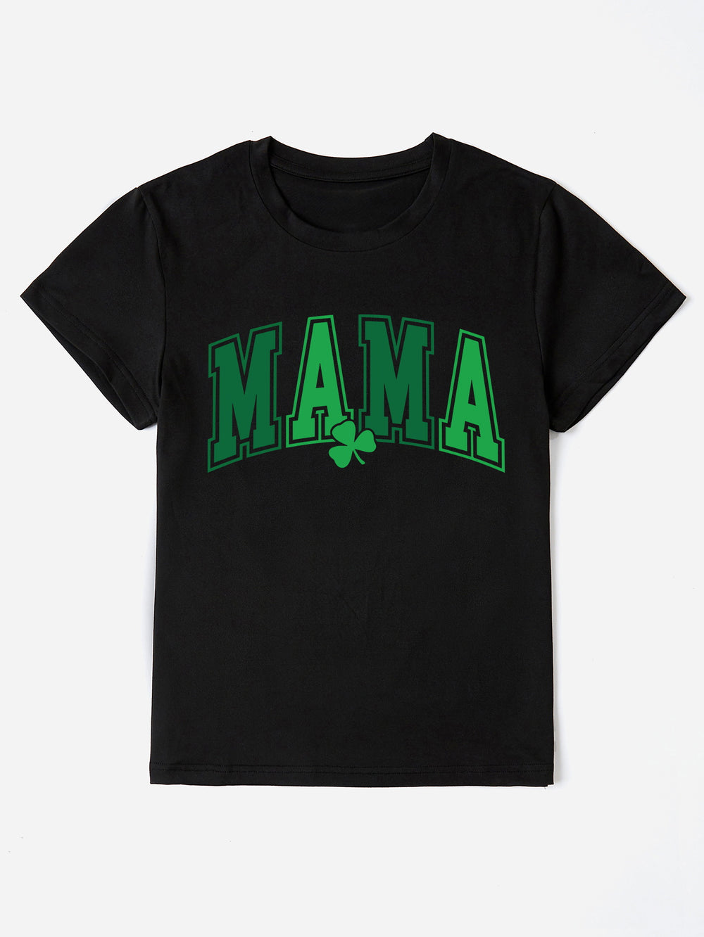 MAMA Round Neck Short Sleeve T-Shirt-Teresa's Fashionista LLC