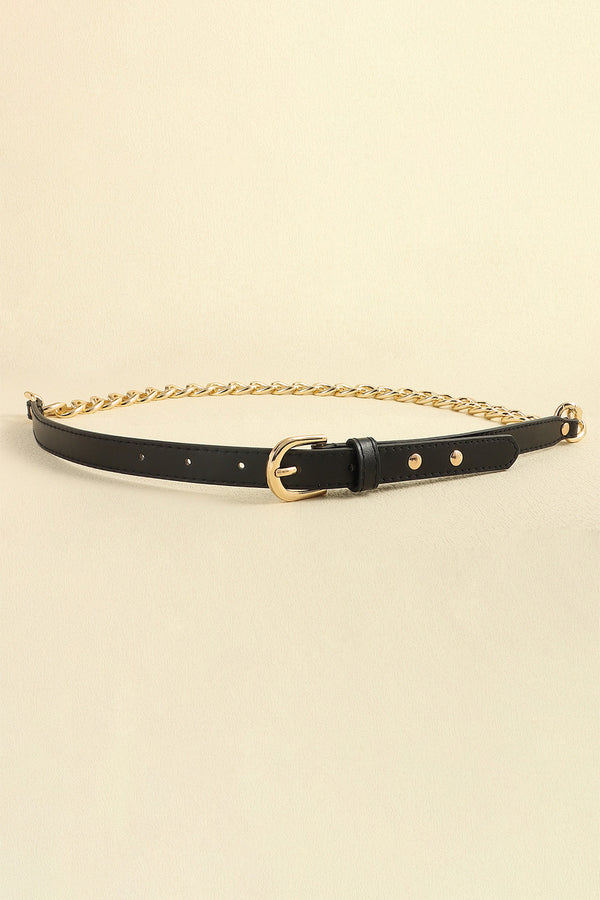 PU Leather Chain Belt-Teresa's Fashionista LLC