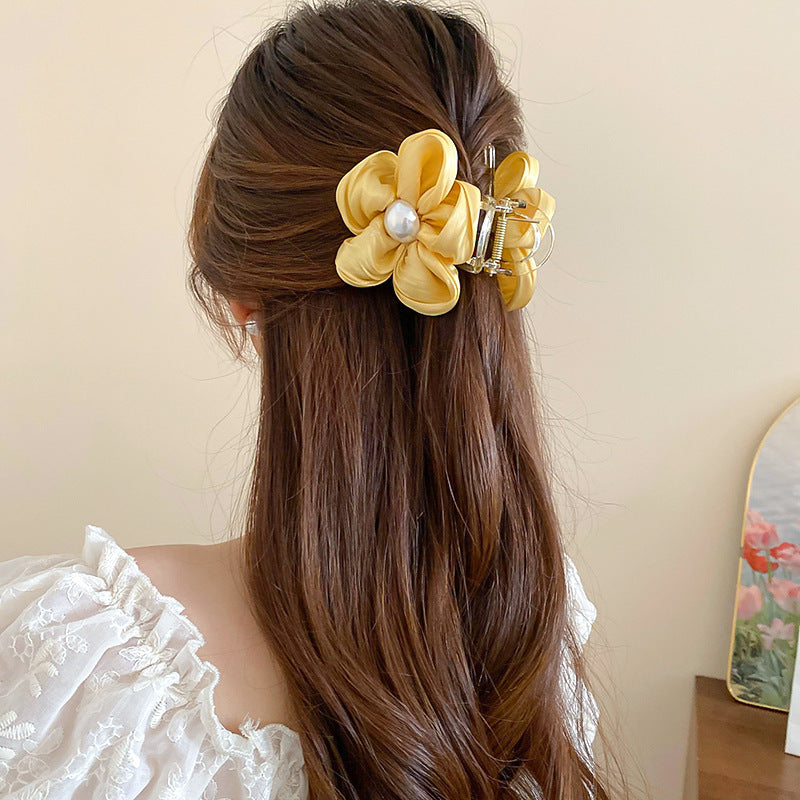 Flower Acrylic Hair Claw Clip - Teresa's Fashionista LLC
