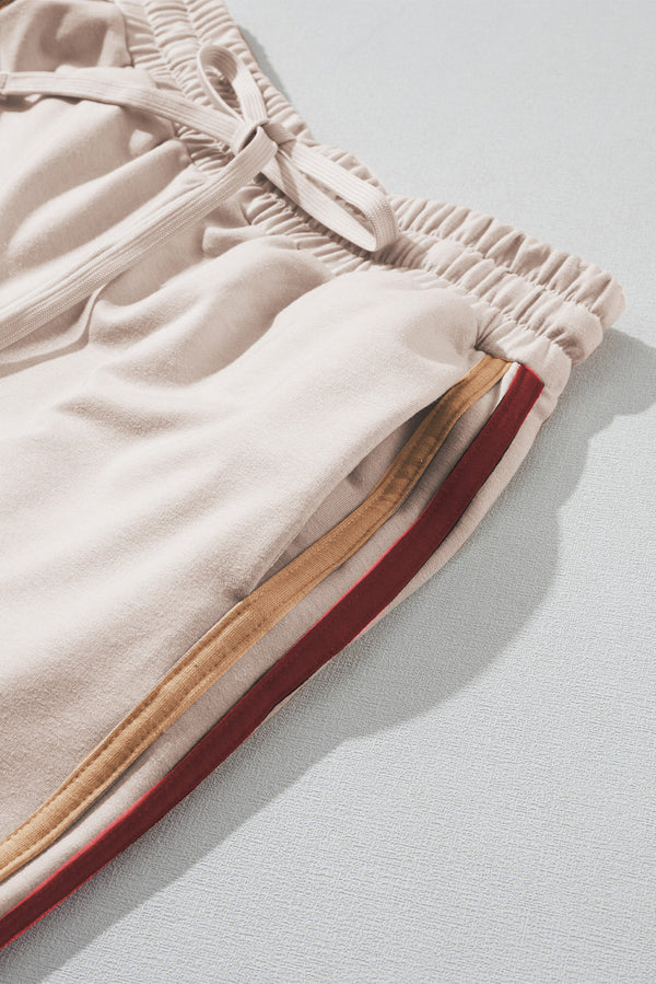 Striped Round Neck Sweatshirt and Drawstring Joggers Set-Teresa's Fashionista LLC