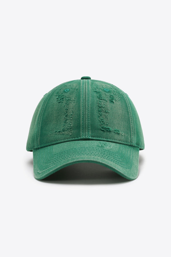 Distressed Adjustable Baseball Cap-Teresa's Fashionista LLC