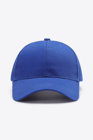 Plain Adjustable Cotton Baseball Cap-Teresa's Fashionista LLC