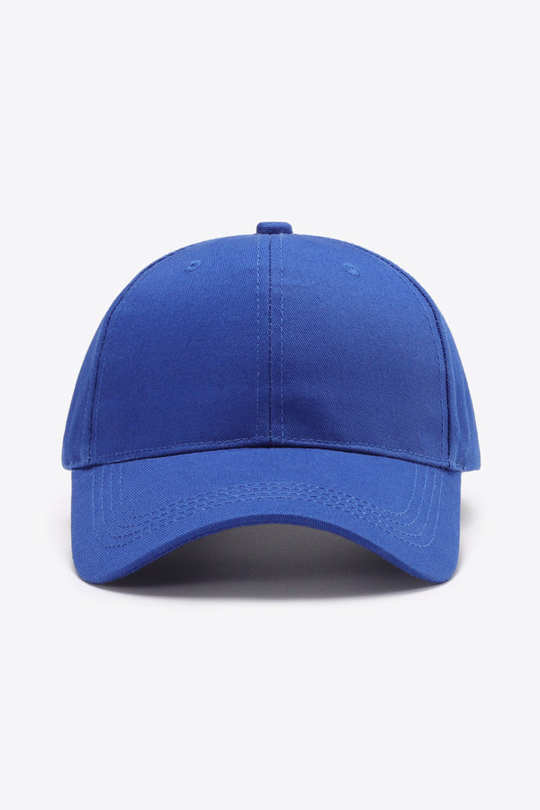 Plain Adjustable Cotton Baseball Cap-Teresa's Fashionista LLC