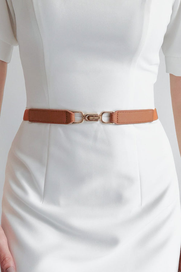 Alloy Buckle Elastic Belt-Teresa's Fashionista LLC