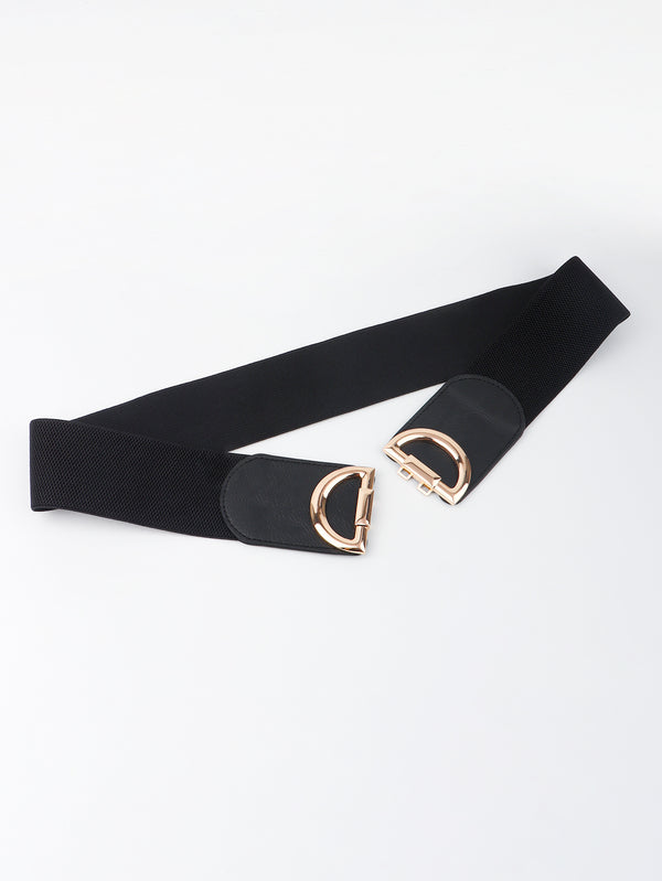 D Buckle Elastic Belt-Teresa's Fashionista LLC