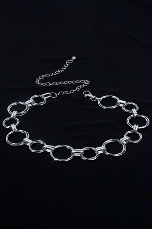 Alloy Chain Circle Shape Belt-Teresa's Fashionista LLC