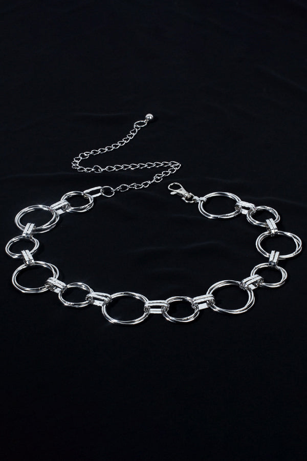 Alloy Chain Circle Shape Belt-Teresa's Fashionista LLC