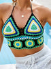 Geometric Halter Neck Swim Top-Teresa's Fashionista LLC
