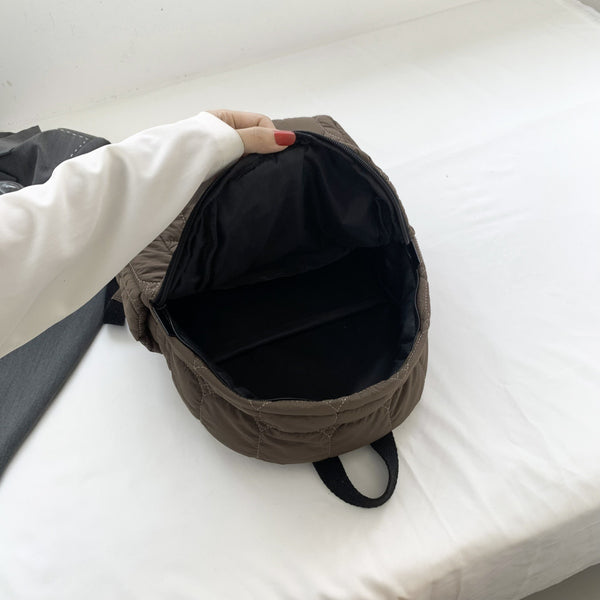 Quilted Polyester Backpack Bag-Teresa's Fashionista LLC