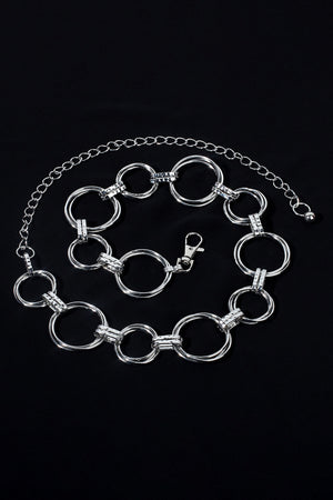 Alloy Chain Circle Shape Belt-Teresa's Fashionista LLC