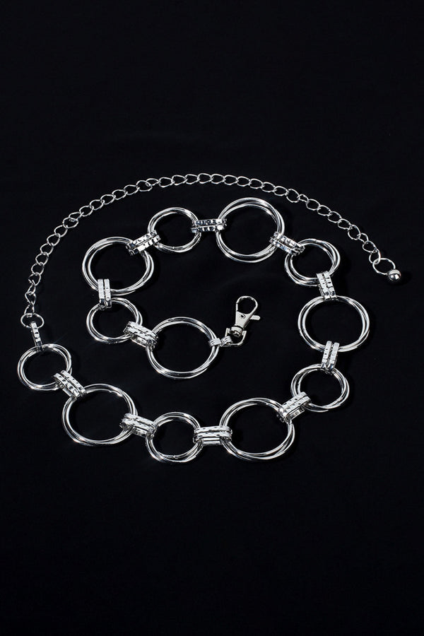 Alloy Chain Circle Shape Belt-Teresa's Fashionista LLC