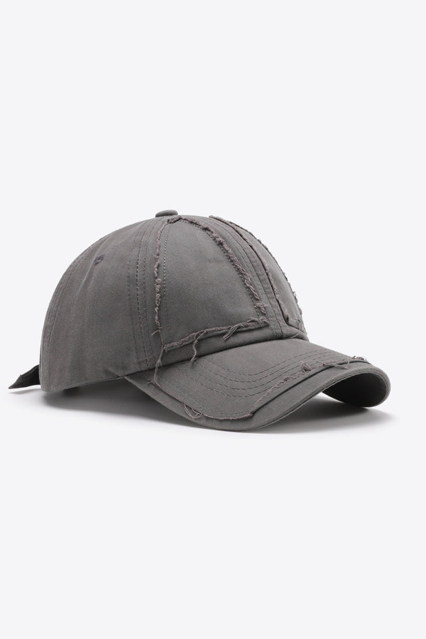 Distressed Adjustable Baseball Cap-Teresa's Fashionista LLC