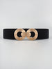 Geometric Buckle Elastic Wide Belt-Teresa's Fashionista LLC