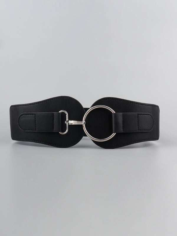 PU Elastic Wide Belt-Teresa's Fashionista LLC