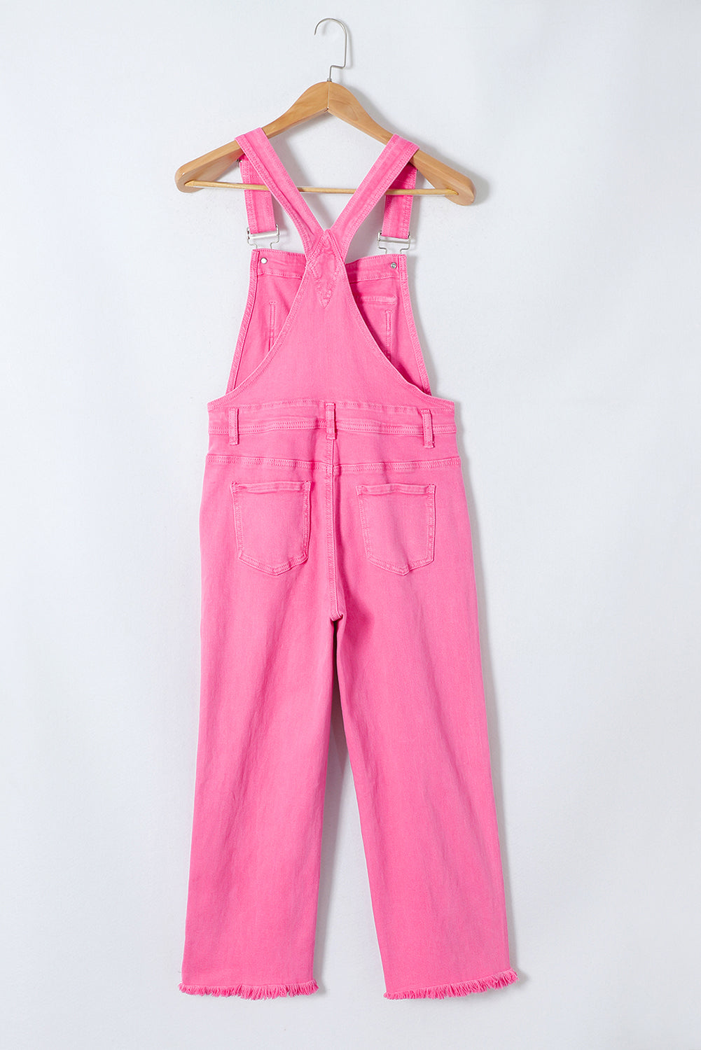 Distressed Pocketed Wide Strap Denim Overalls - Teresa's Fashionista LLC