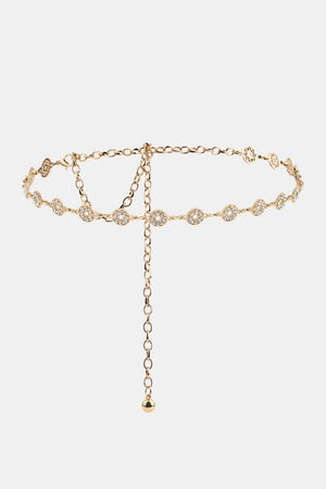 Rhinestone Decor Zinc Alloy Belt-Teresa's Fashionista LLC