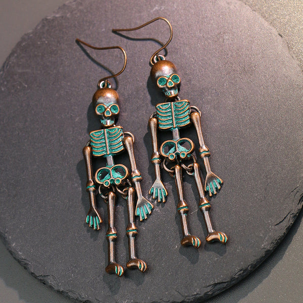 Skeleton Alloy Earrings - Teresa's Fashionista LLC