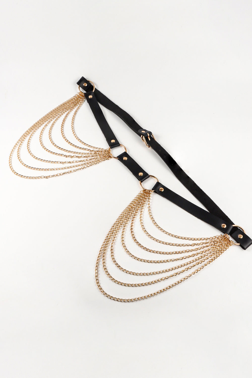 PU Belt with Chain-Teresa's Fashionista LLC