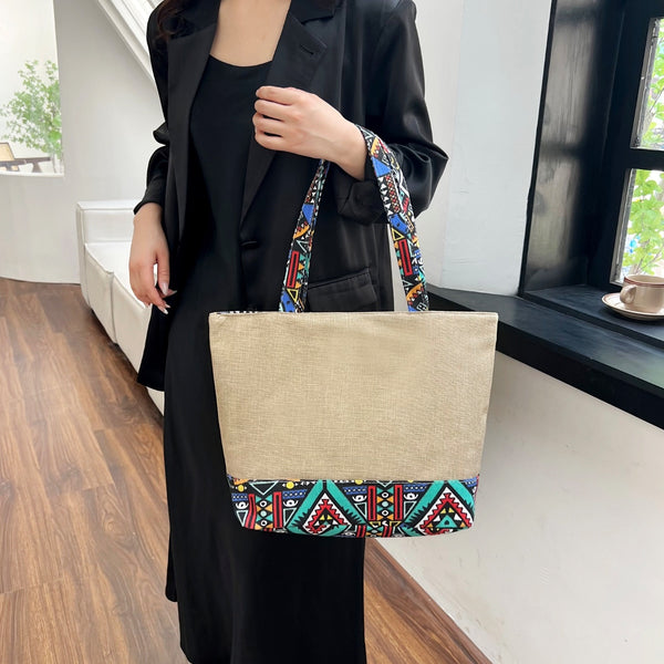 Geometric Medium Tote Bag-Teresa's Fashionista LLC