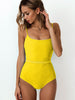 Ribbed Tie Waist One-Piece Swimsuit-Teresa's Fashionista LLC