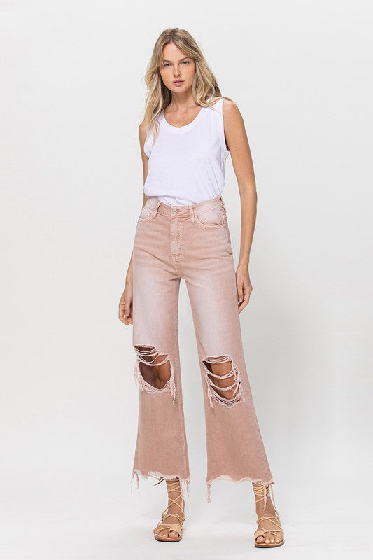 90's Vintage Crop Flare Jeans - Teresa's Fashionista LLC