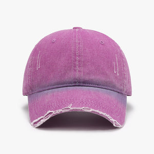 Distressed Washed Adjustable Baseball Cap-Teresa's Fashionista LLC