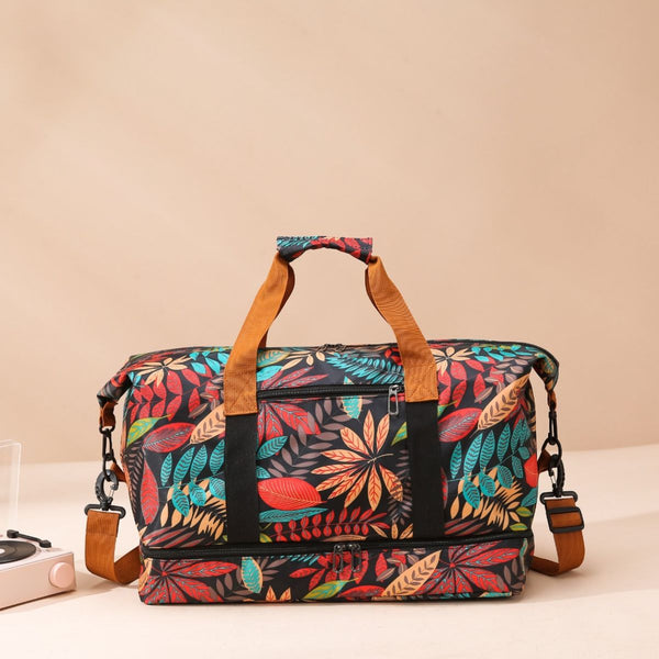 Canvas Printed Travel Bag-Teresa's Fashionista LLC