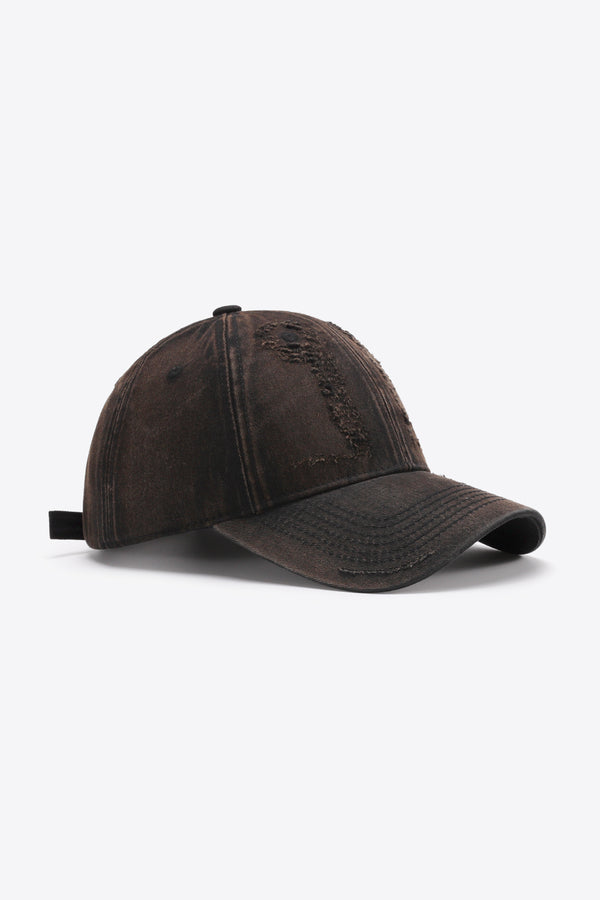 Distressed Adjustable Baseball Cap-Teresa's Fashionista LLC