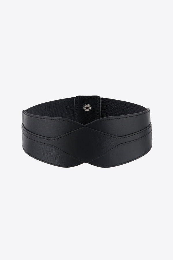 Elastic Wide PU Belt-Teresa's Fashionista LLC