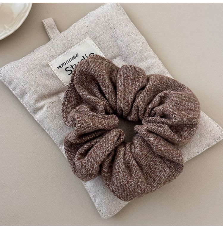 3-Piece Ruched Heathered Elastic Hair Scrunchy - Teresa's Fashionista LLC