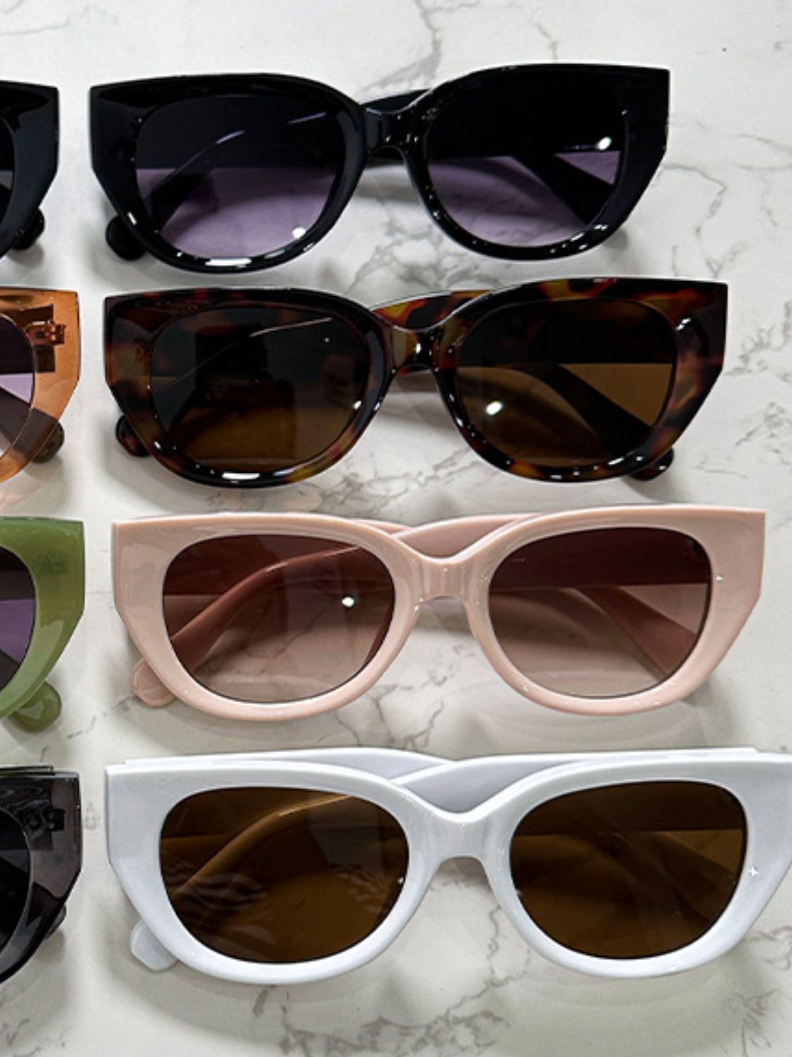 Cat Eye Polycarbonate Frame Sunglasses - Teresa's Fashionista LLC