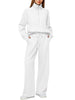 Solid Color Long-sleeved Sweater Trousers Suit Women's Suit - Teresa's Fashionista LLC