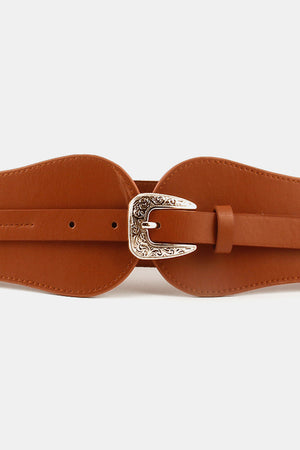 Wide Elastic Belt with Alloy Buckle-Teresa's Fashionista LLC