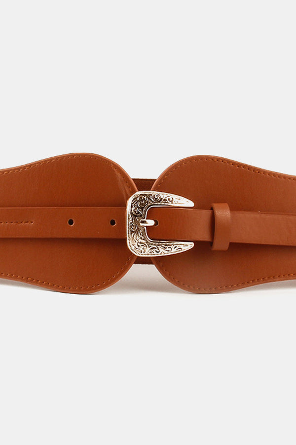 Wide Elastic Belt with Alloy Buckle-Teresa's Fashionista LLC