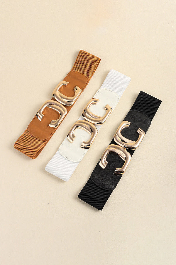 Zinc Alloy Buckle Elastic Wide Belt-Teresa's Fashionista LLC