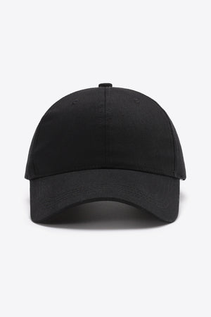 Plain Adjustable Cotton Baseball Cap-Teresa's Fashionista LLC