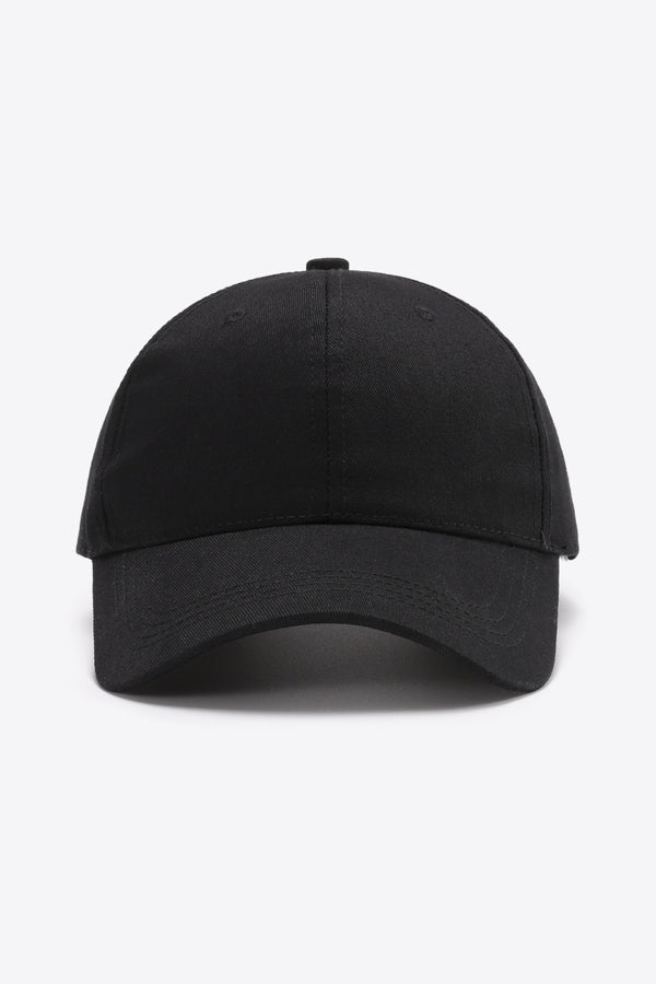 Plain Adjustable Cotton Baseball Cap-Teresa's Fashionista LLC
