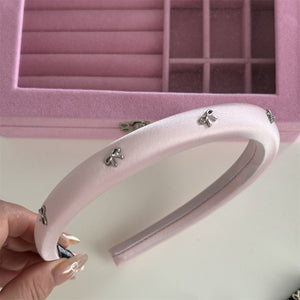 Alloy Bow Trim Headband - Teresa's Fashionista LLC