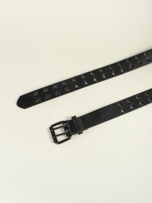 Grommet PU Leather Belt-Teresa's Fashionista LLC