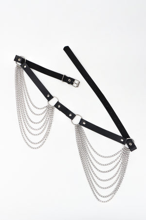 PU Belt with Chain-Teresa's Fashionista LLC